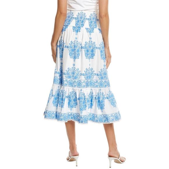 Sail to Sable Smocked Waist Midi Skirt - Picture 2 of 3